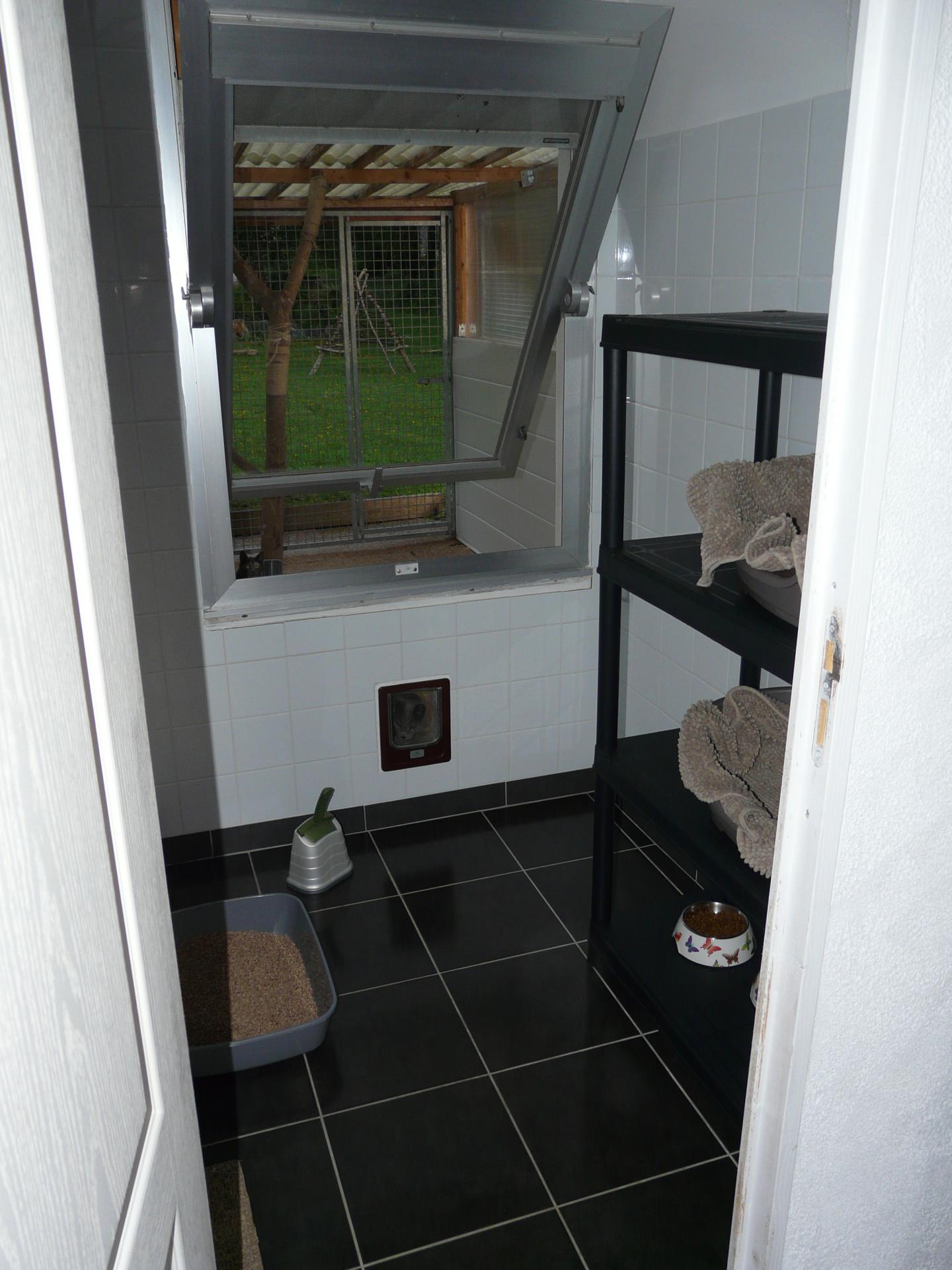 Intérieur d'un boxe